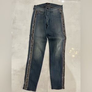 Studded jeans ankle length mid-rise - little stretch; Hudson brand size 26